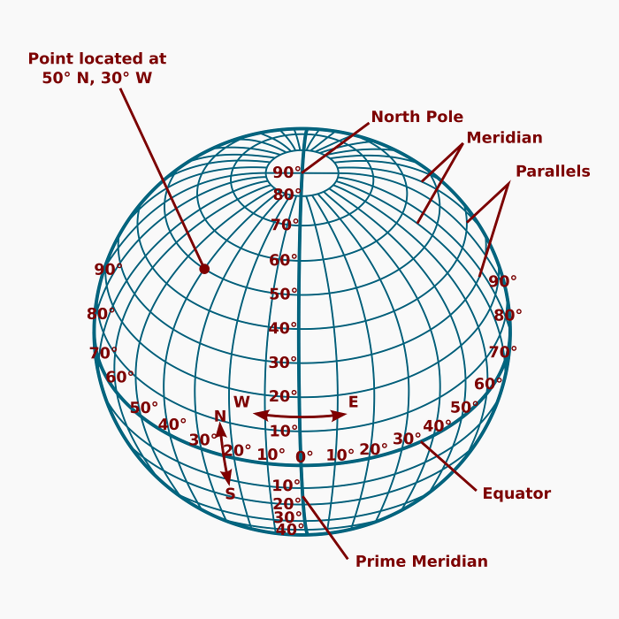 Latitude and longitude word search