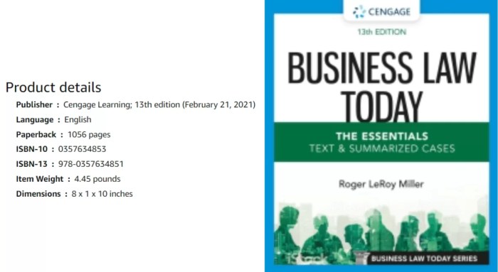 Law business and society 13th edition