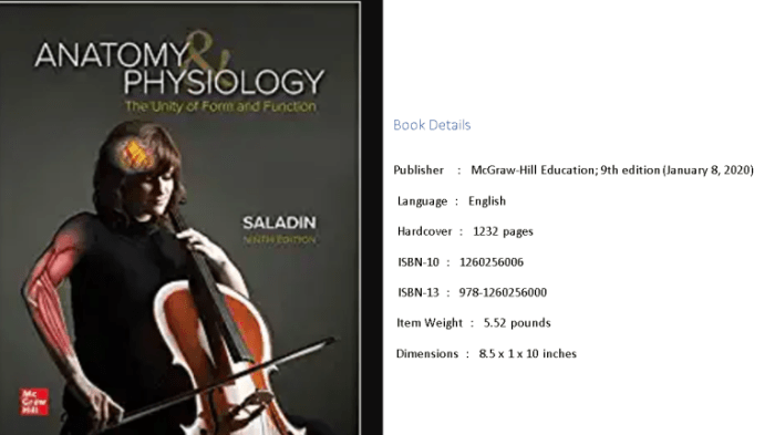 Saladin anatomy and physiology 9th edition