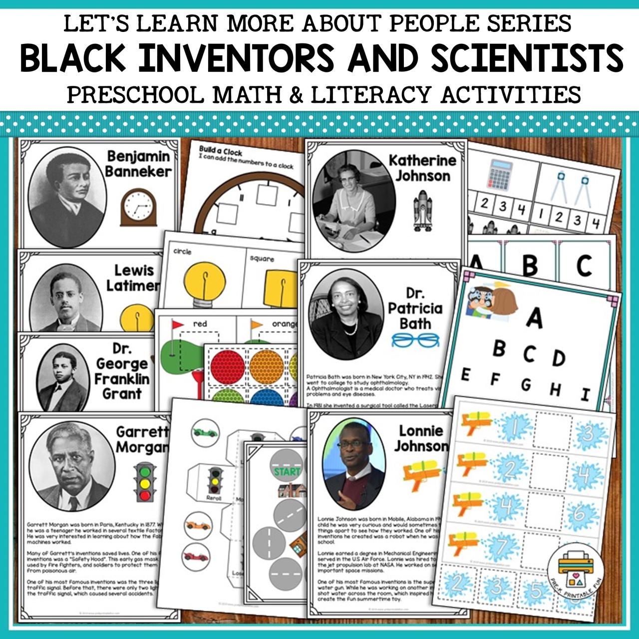 African american inventors matching worksheet