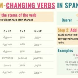 Stem-changing verbs spanish worksheet answer key